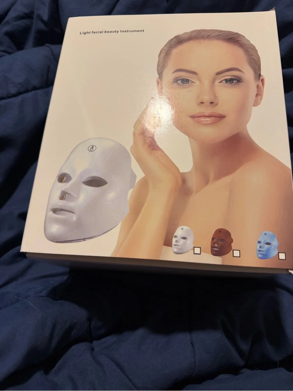 Source Unknown White LED Facial Light Therapy Mask